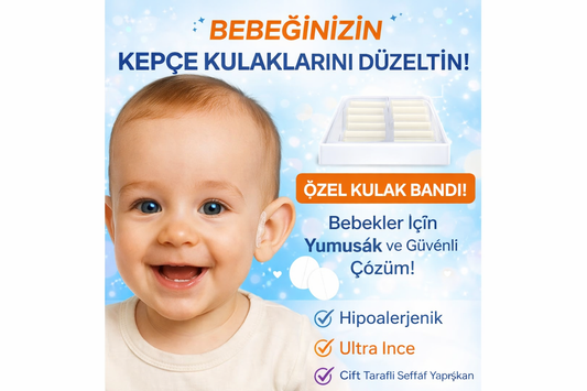 Kepçe Kulak Düzeltici ve Önleyici Bant  Kozmetik Bandı 1 Alana 1 Bedava