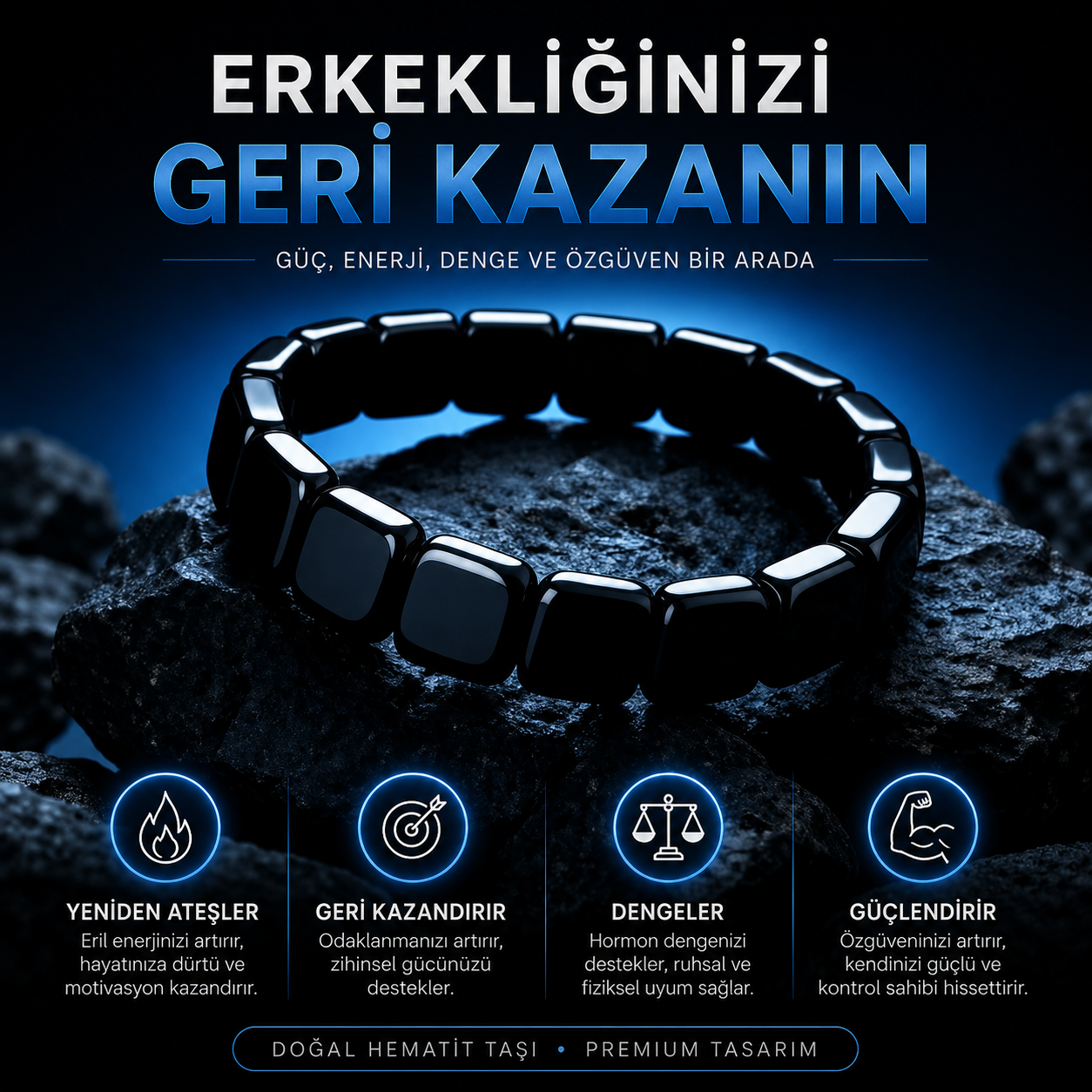 Bantiva  Erkek Güç Bilekliği