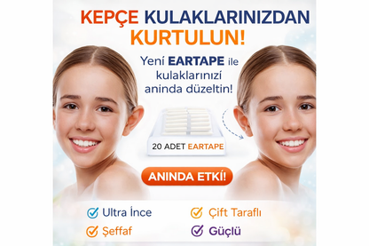 Kepçe Kulak Düzeltici ve Önleyici Bant  Kozmetik Bandı 1 Alana 1 Bedava
